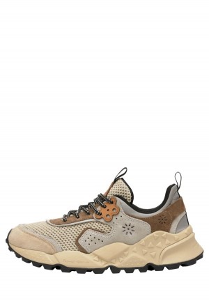 Flower Mountain Kotetsu Sneakers Heren Grijs Beige | FVB5373MM
