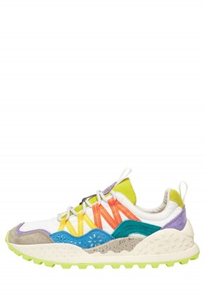 Flower Mountain Washi Sneakers Dames Grijs Wit | FAH6341WT