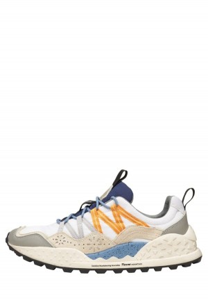 Flower Mountain Washi Sneakers Heren Grijs Wit | TXF5074QQ