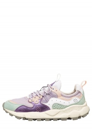 Flower Mountain Yamano 3 Sneakers Dames Paars Turquoise | OGA6750YH