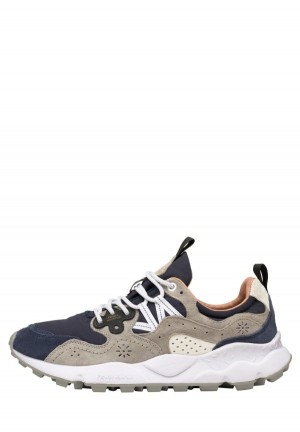 Flower Mountain Yamano 3 Sneakers Heren Donkerblauw Blauw Grijs | DHW5110DW