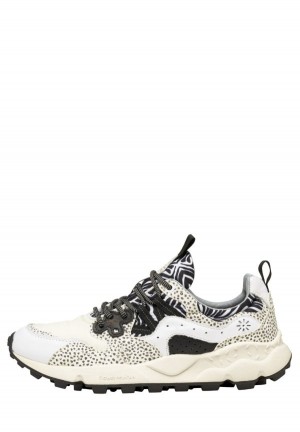Flower Mountain Yamano 3 Uni Sneakers Dames Wit Zwart | SQQ376YI