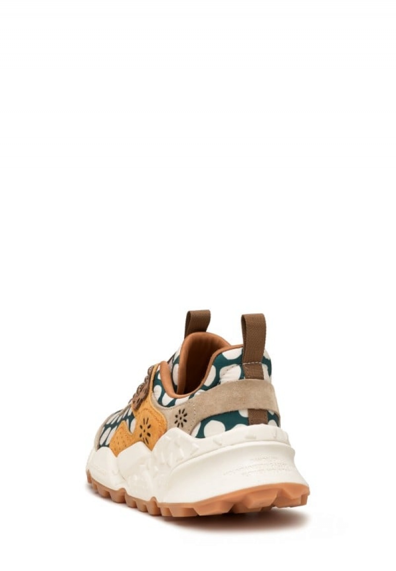 Flower Mountain Kotetsu Sneakers Dames Beige Groen | IRL9269MM