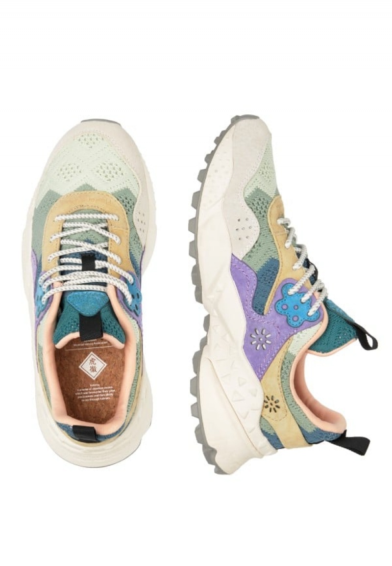 Flower Mountain Kotetsu Sneakers Dames Lichtblauw Grijs | PSJ3772BF