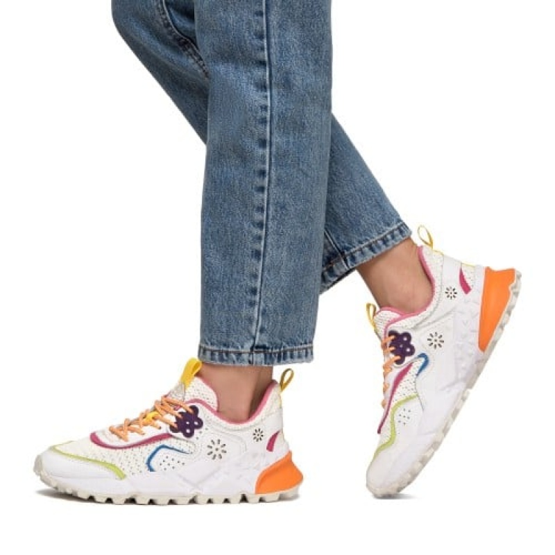 Flower Mountain Kotetsu Sneakers Dames Wit | BZE3573SK