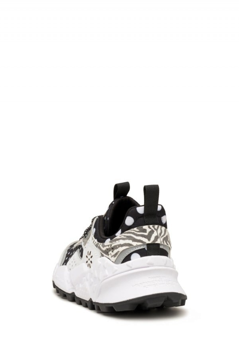 Flower Mountain Kotetsu Sneakers Dames Zwart Wit | NTY6565MM