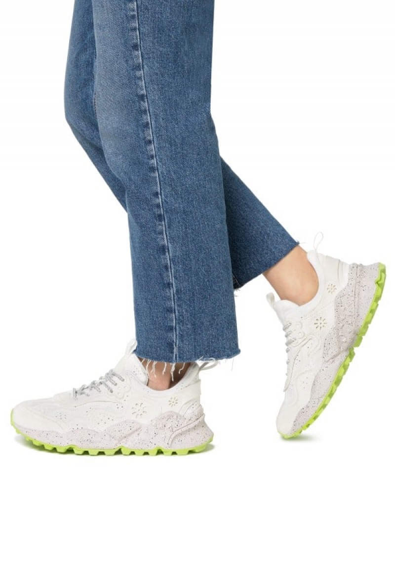 Flower Mountain Kotetsu Uni Sneakers Heren Wit | SIO3440WD