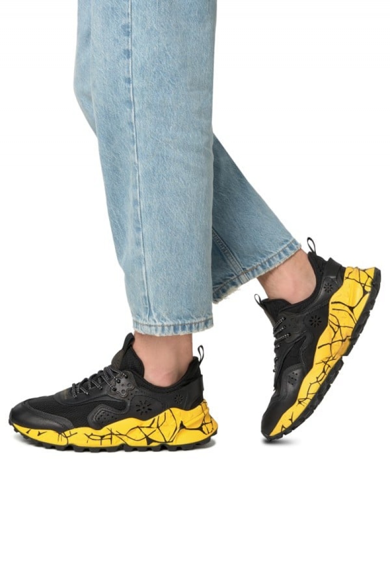 Flower Mountain Kotetsu Uni Sneakers Heren Zwart | JIQ3651PA