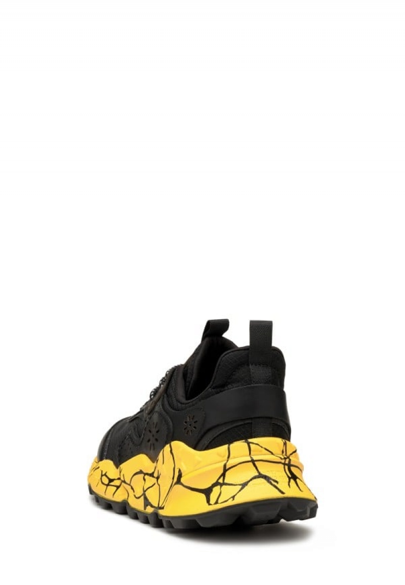 Flower Mountain Kotetsu Uni Sneakers Heren Zwart | JIQ3651PA