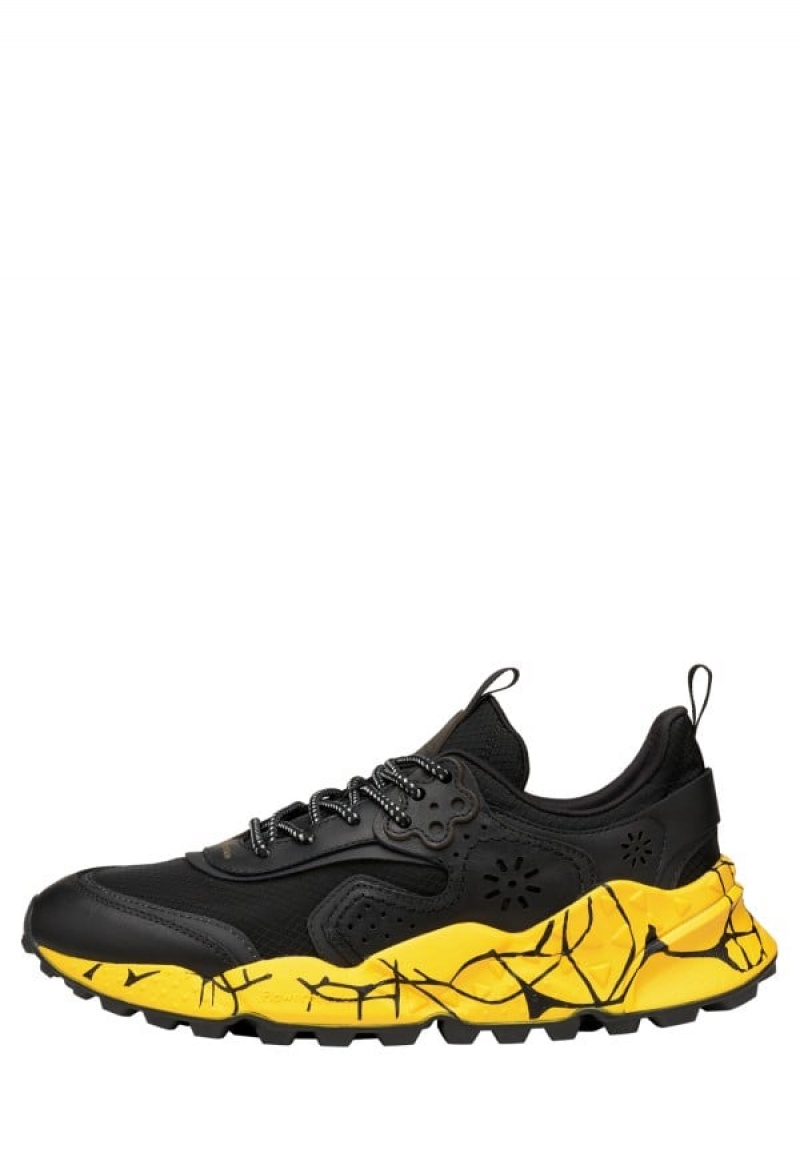 Flower Mountain Kotetsu Uni Sneakers Heren Zwart | JIQ3651PA