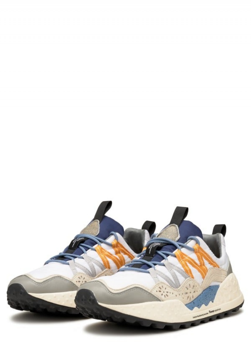 Flower Mountain Washi Sneakers Heren Grijs Wit | TXF5074QQ