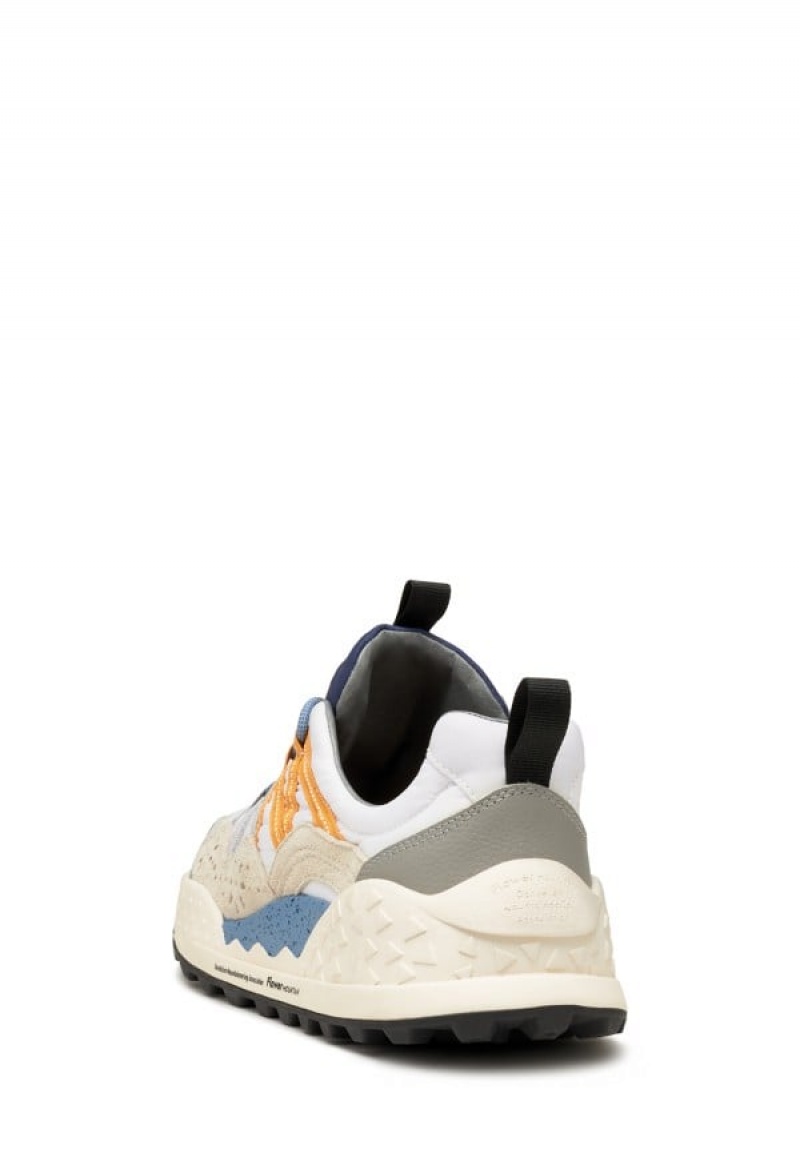 Flower Mountain Washi Sneakers Heren Grijs Wit | TXF5074QQ