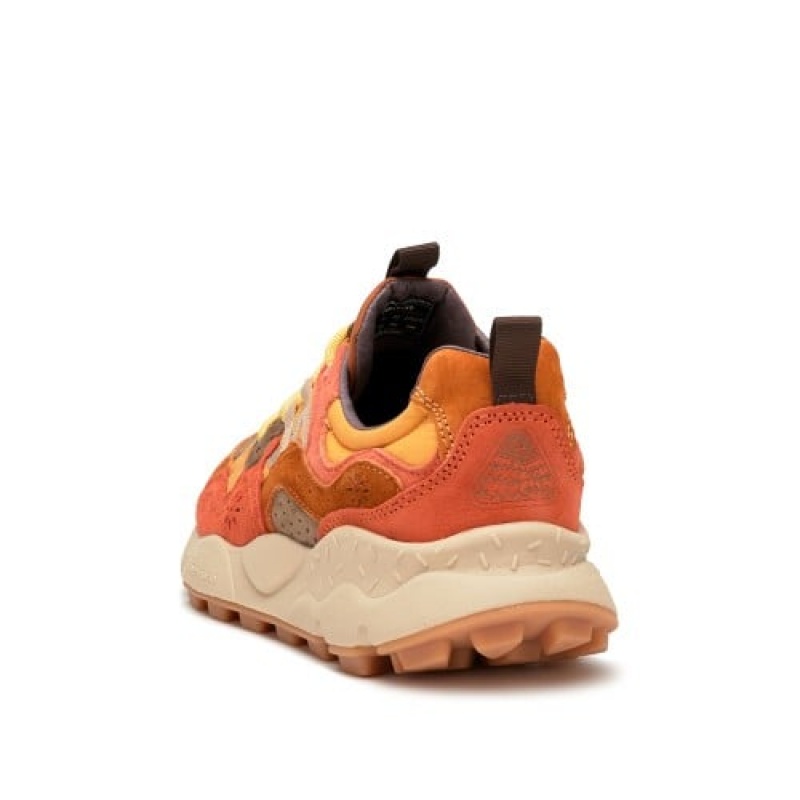 Flower Mountain Yamano 3 Hkdelic Sneakers Heren Bruin Oranje | IHA8033PS