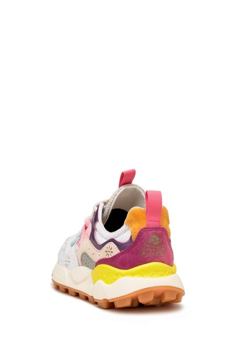 Flower Mountain Yamano 3 Sneakers Dames Wit Paars | VBO3569CQ