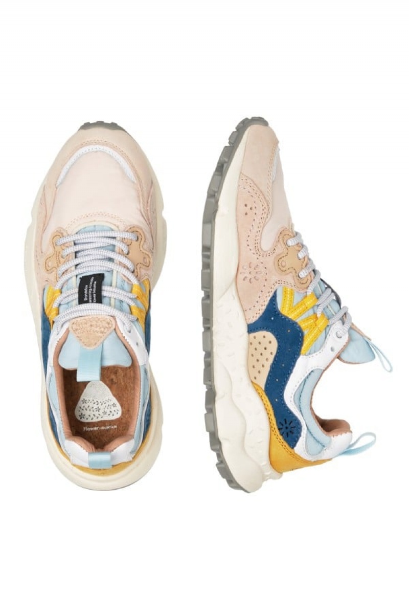 Flower Mountain Yamano 3 Sneakers Dames Roze Lichtblauw | GCV3488CK