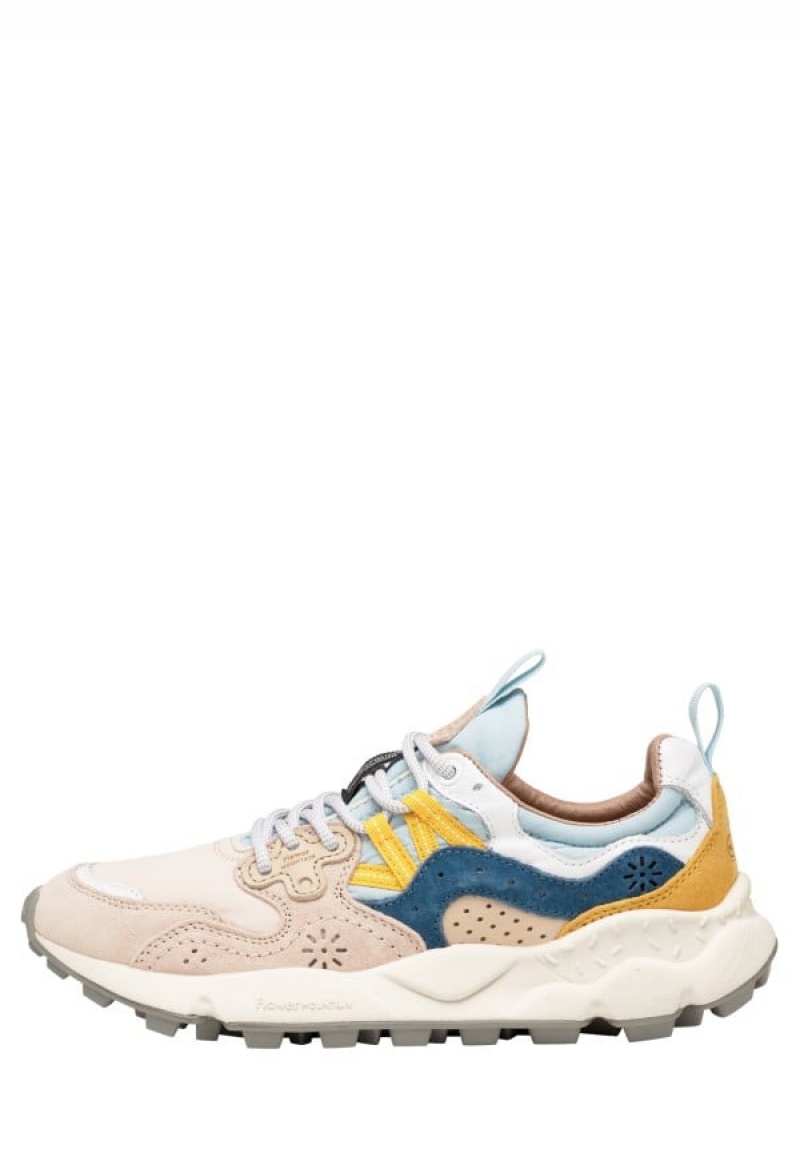 Flower Mountain Yamano 3 Sneakers Dames Roze Lichtblauw | GCV3488CK