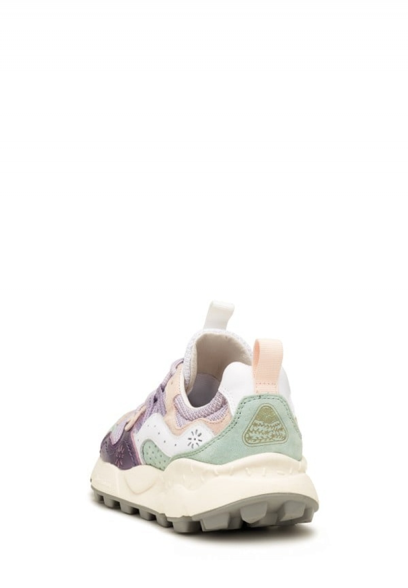 Flower Mountain Yamano 3 Sneakers Dames Paars Turquoise | OGA6750YH