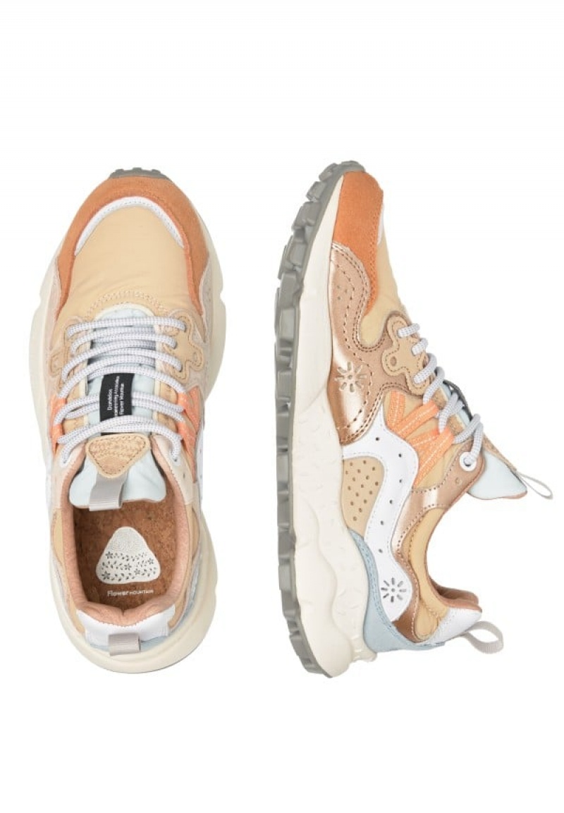 Flower Mountain Yamano 3 Sneakers Dames Roze Beige | AGJ2043UM