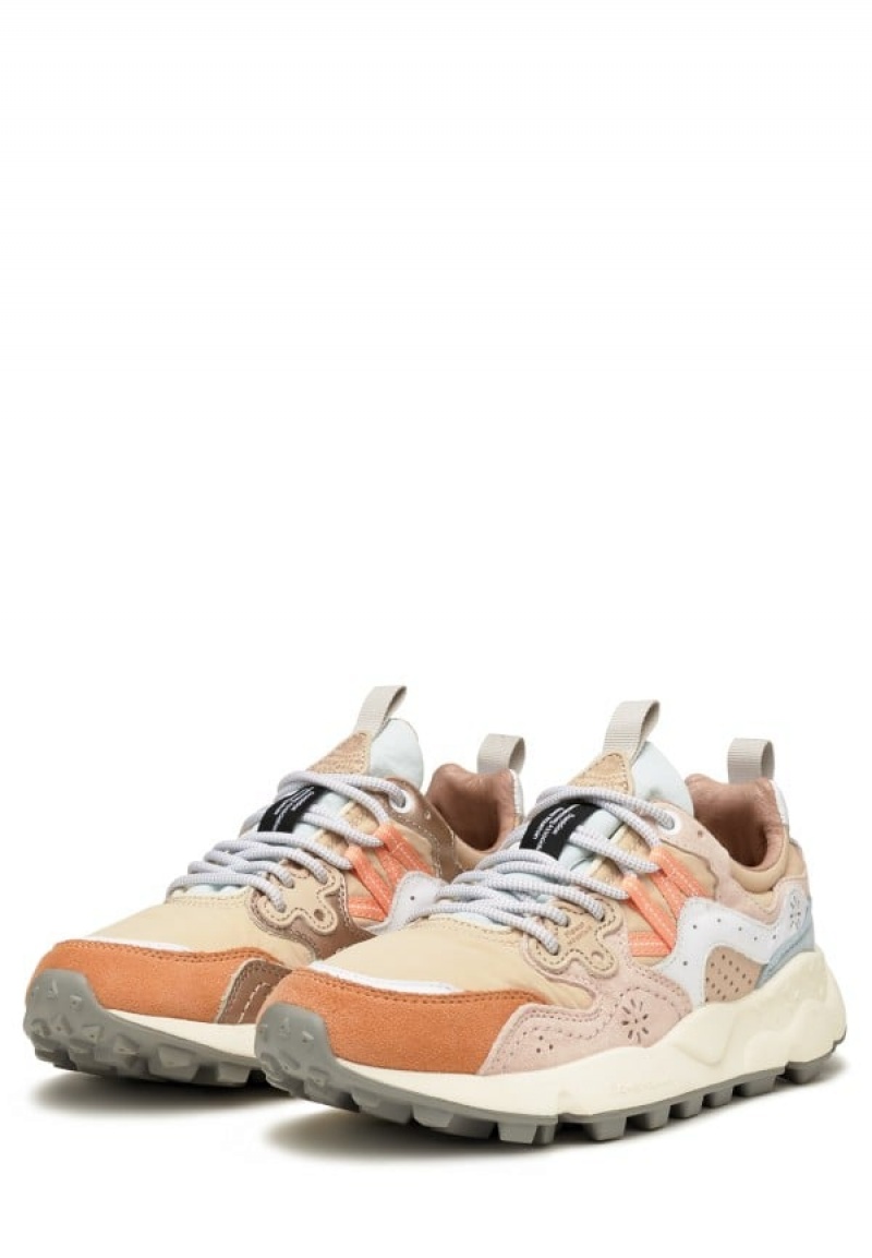 Flower Mountain Yamano 3 Sneakers Dames Roze Beige | AGJ2043UM