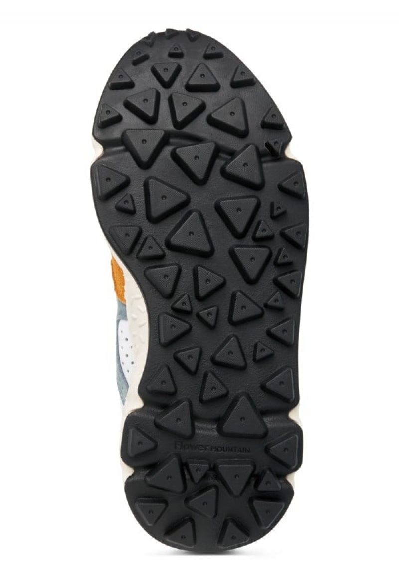 Flower Mountain Yamano 3 Sneakers Dames Oranje Lichtblauw | FQV8815ZO