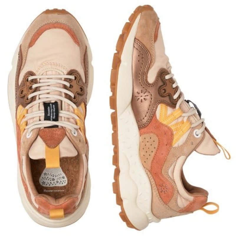 Flower Mountain Yamano 3 Sneakers Dames Bruin | WMR9231BA