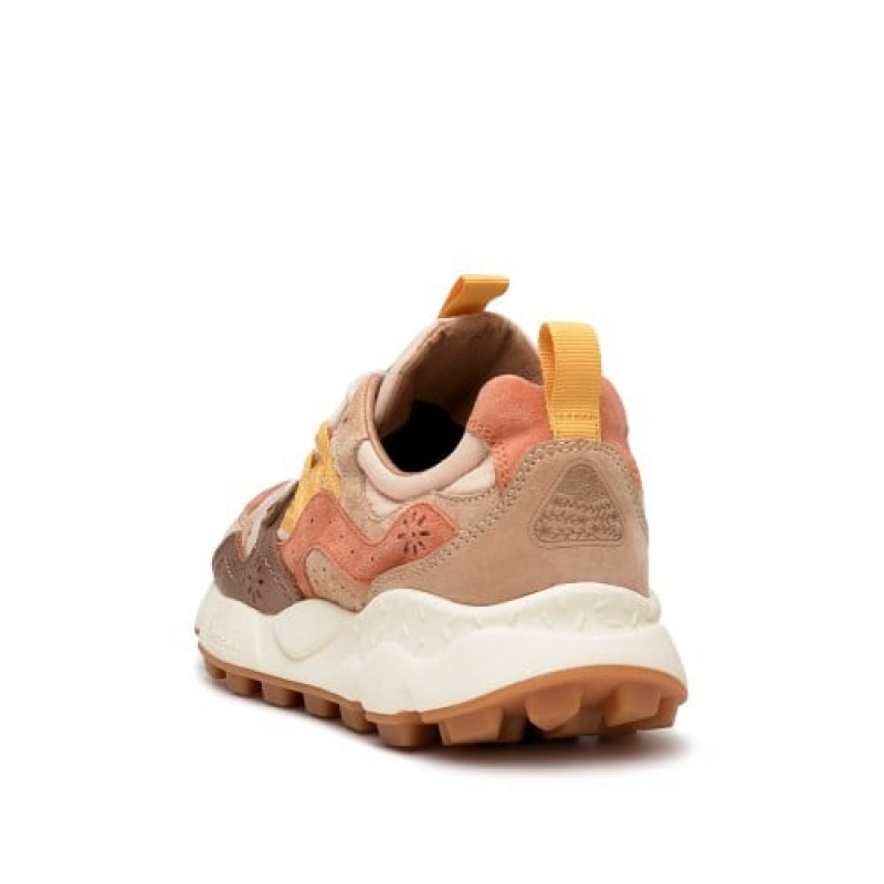Flower Mountain Yamano 3 Sneakers Dames Bruin | WMR9231BA