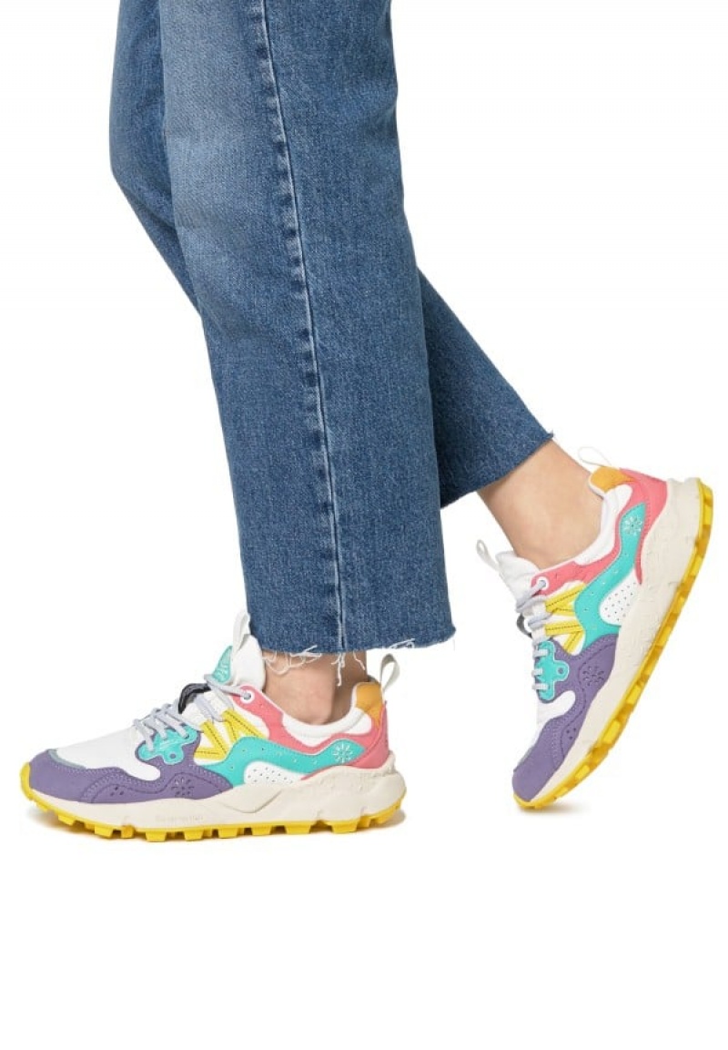 Flower Mountain Yamano 3 Sneakers Dames Paars Wit | CFI1215HL