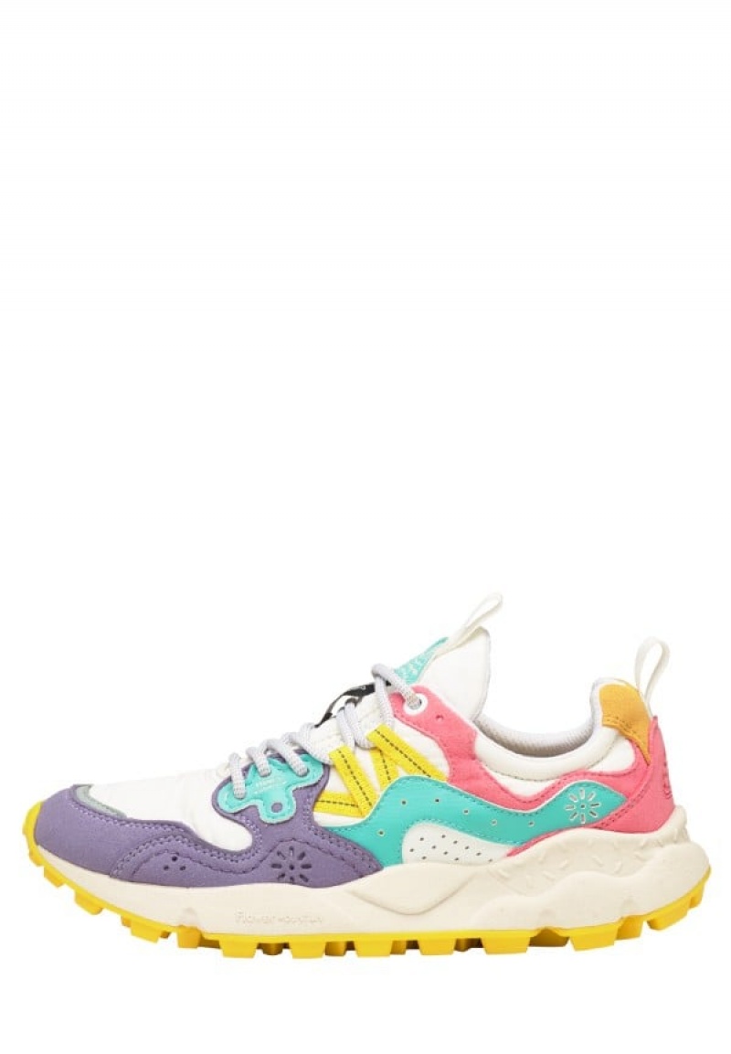 Flower Mountain Yamano 3 Sneakers Dames Paars Wit | CFI1215HL