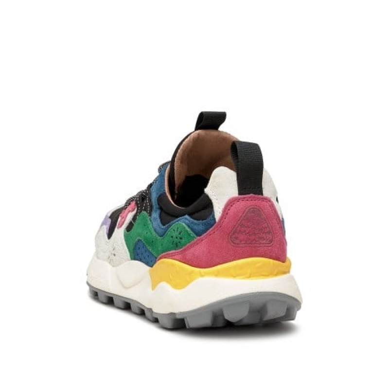 Flower Mountain Yamano 3 Sneakers Dames Paars Zwart Wit | ISQ116JY