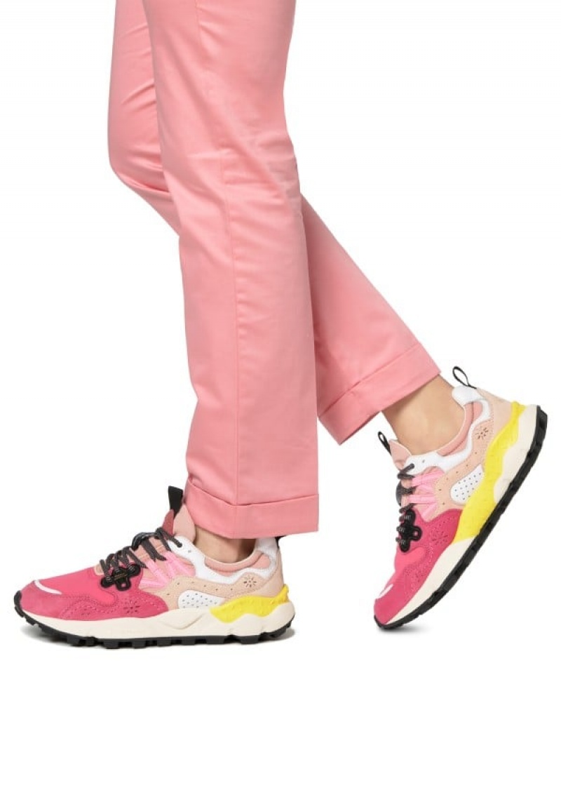 Flower Mountain Yamano 3 Sneakers Dames Fuchsie | ATH4551CD