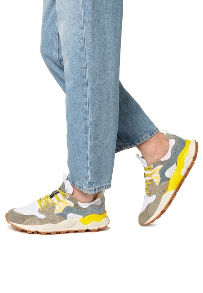 Flower Mountain Yamano 3 Sneakers Heren Grijs Wit | JZR3661MA
