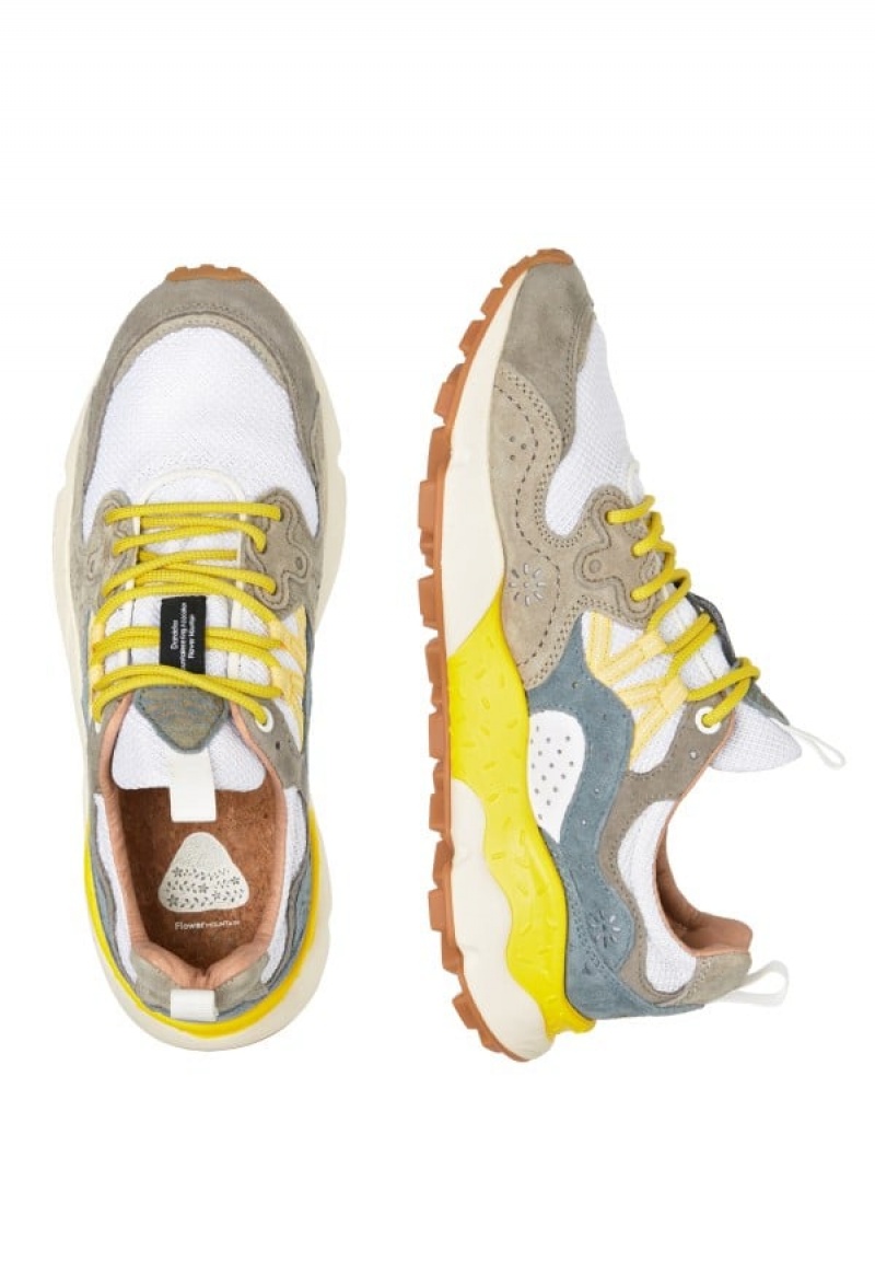 Flower Mountain Yamano 3 Sneakers Heren Grijs Wit | JZR3661MA