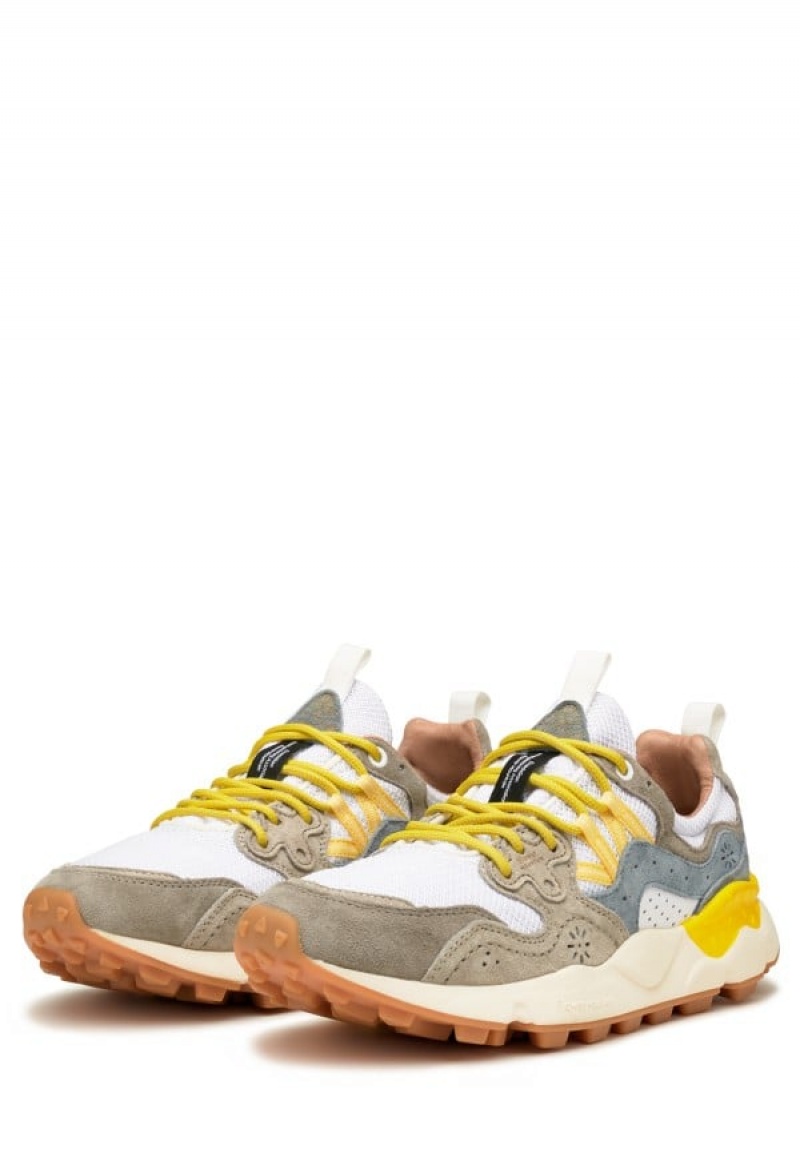 Flower Mountain Yamano 3 Sneakers Heren Grijs Wit | JZR3661MA