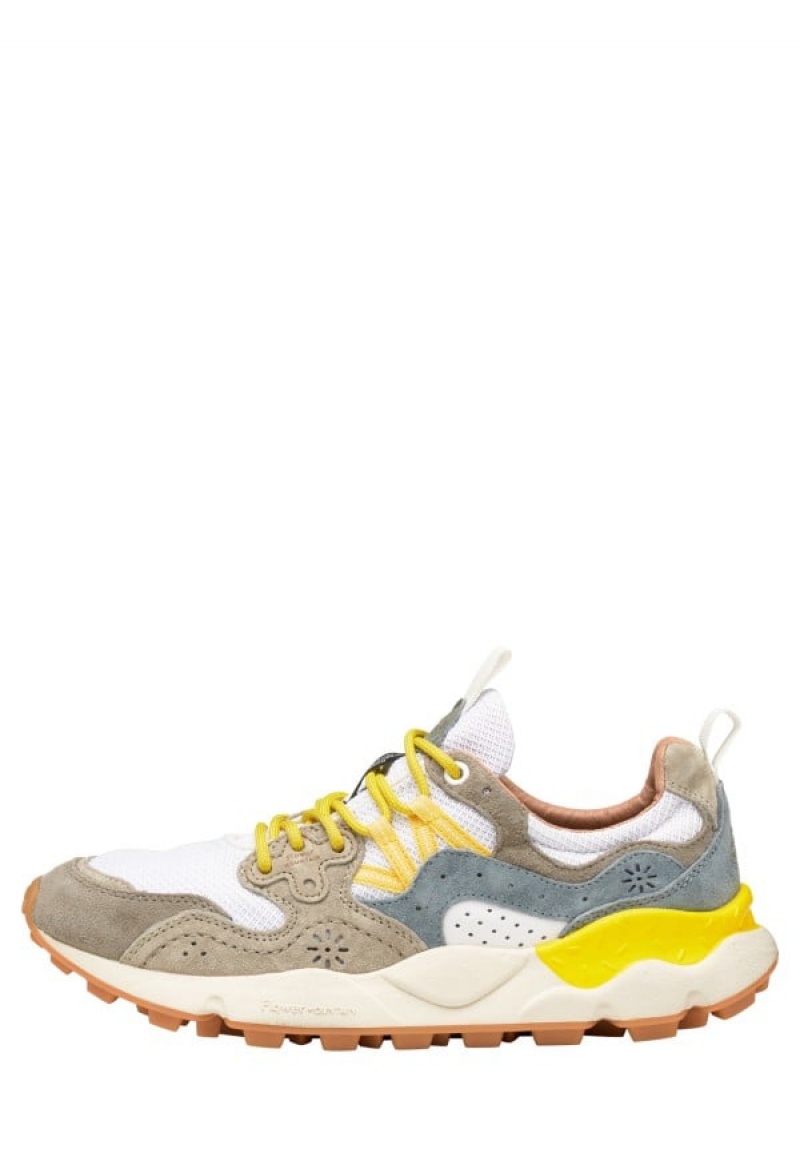 Flower Mountain Yamano 3 Sneakers Heren Grijs Wit | JZR3661MA