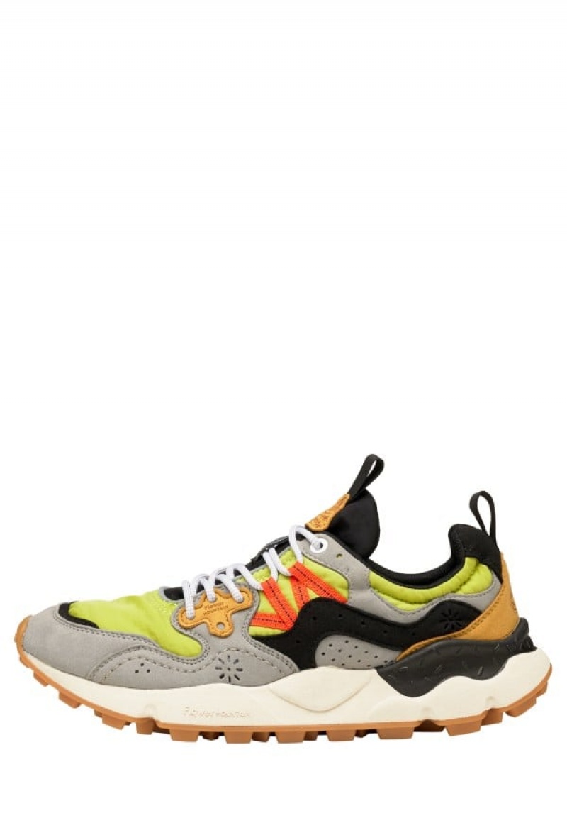 Flower Mountain Yamano 3 Sneakers Heren Grijs Groen | OYK4140EE