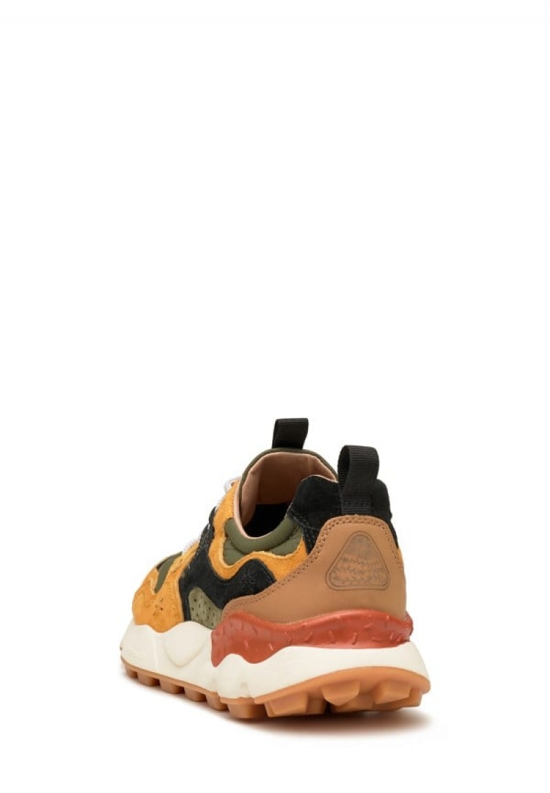 Flower Mountain Yamano 3 Sneakers Heren Oranje Groen | FCP1479CR
