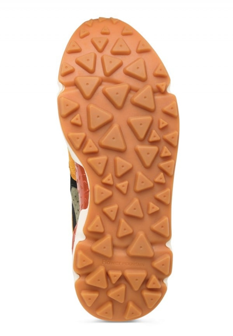 Flower Mountain Yamano 3 Sneakers Heren Oranje Groen | FCP1479CR