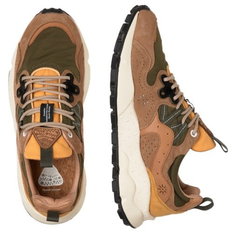 Flower Mountain Yamano 3 Sneakers Heren Bruin | OOM10082PB