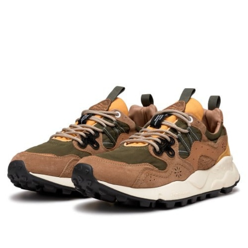 Flower Mountain Yamano 3 Sneakers Heren Bruin | OOM10082PB