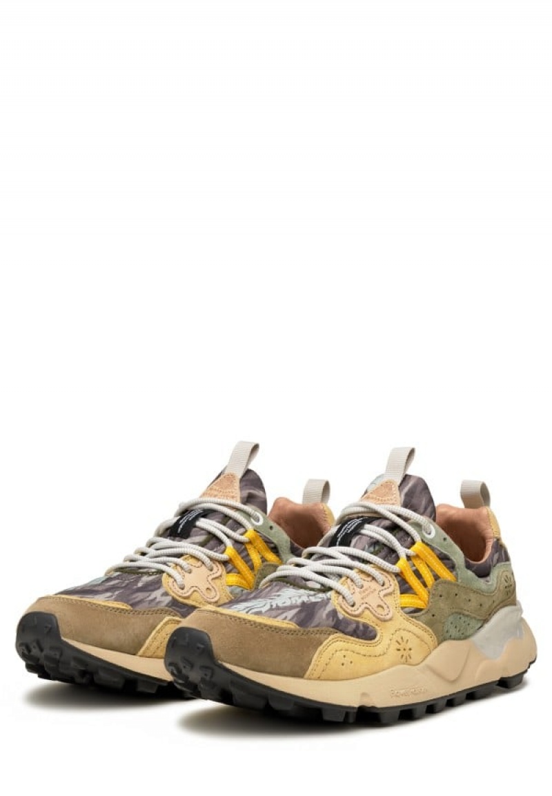 Flower Mountain Yamano 3 Sneakers Heren Groen Beige | ZQF791XR