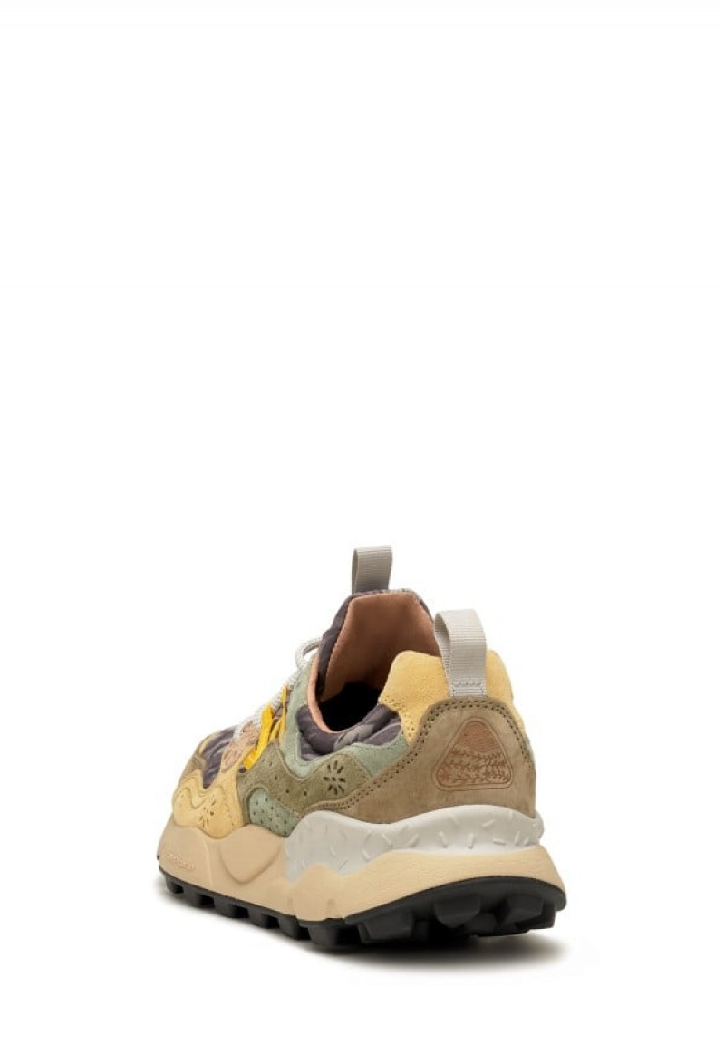 Flower Mountain Yamano 3 Sneakers Heren Groen Beige | ZQF791XR