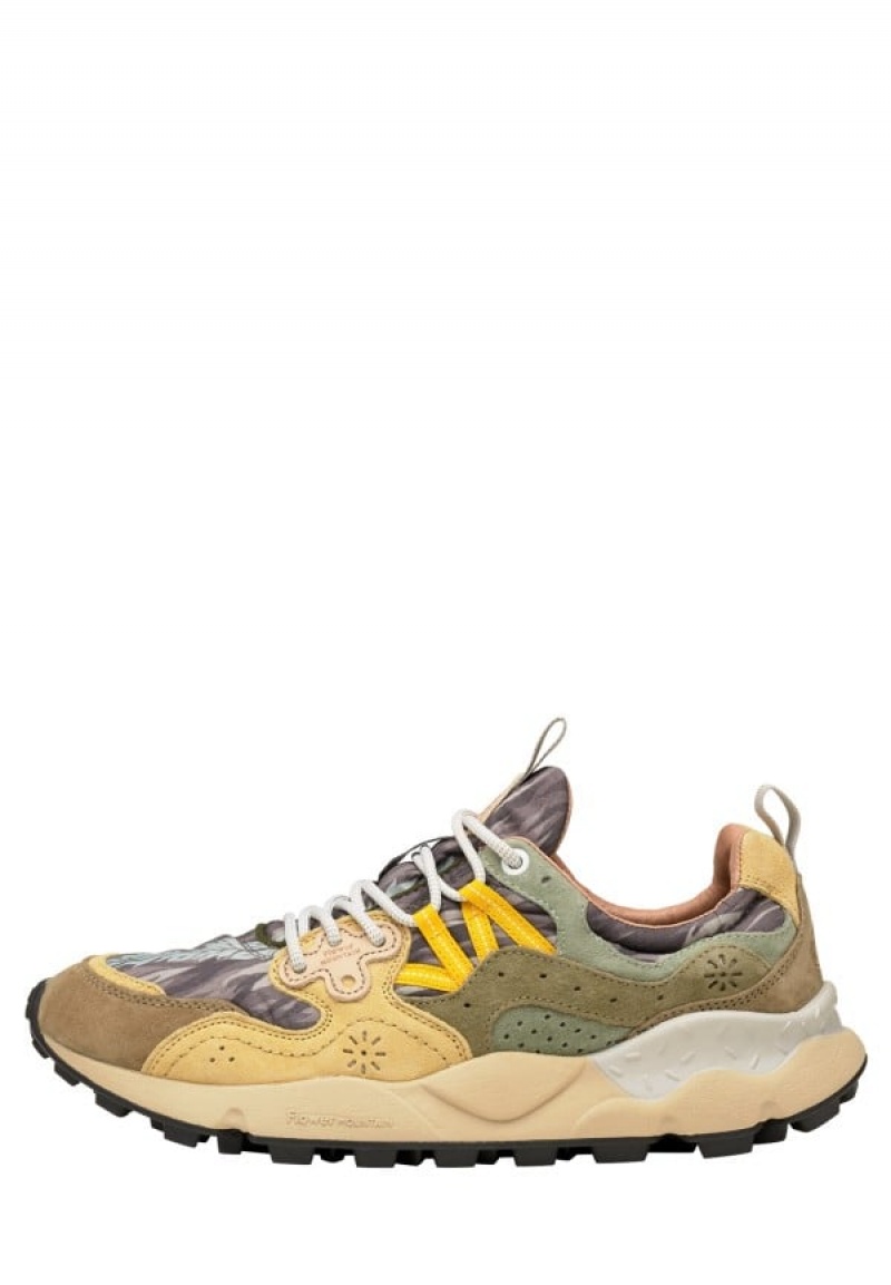 Flower Mountain Yamano 3 Sneakers Heren Groen Beige | ZQF791XR