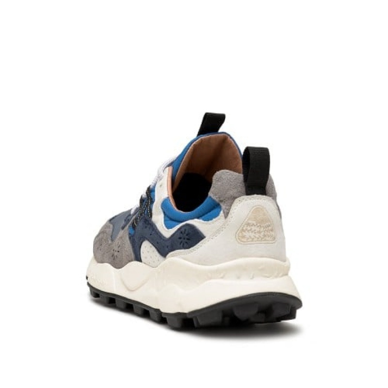 Flower Mountain Yamano 3 Sneakers Heren Grijs Donkerblauw Blauw | QTX1699XG