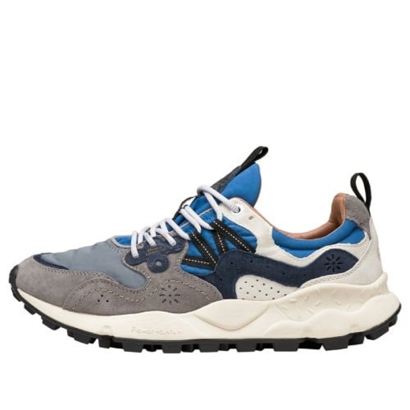 Flower Mountain Yamano 3 Sneakers Heren Grijs Donkerblauw Blauw | QTX1699XG