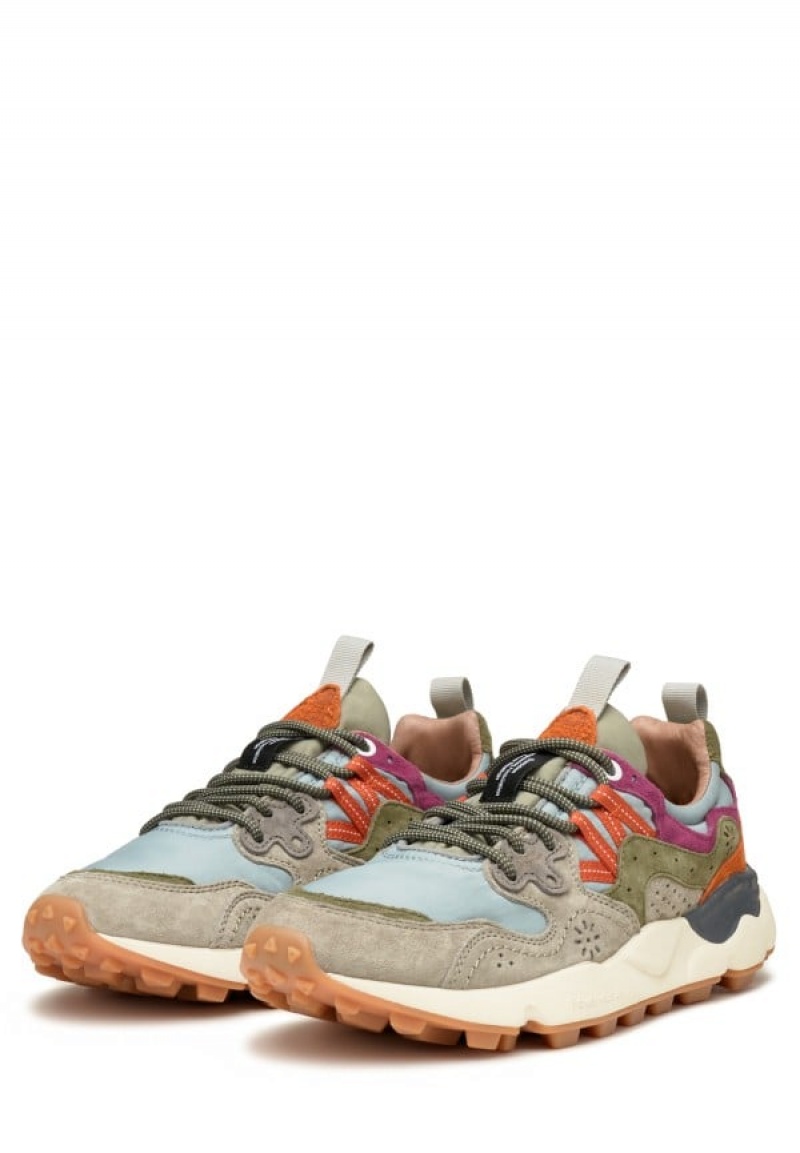 Flower Mountain Yamano 3 Uni Sneakers Dames Grijs Lichtblauw | ZYF902ZY