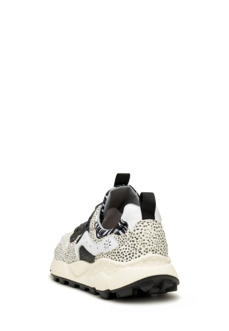 Flower Mountain Yamano 3 Uni Sneakers Dames Wit Zwart | SQQ376YI