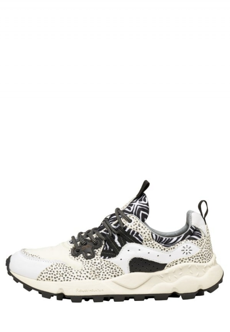 Flower Mountain Yamano 3 Uni Sneakers Dames Wit Zwart | SQQ376YI