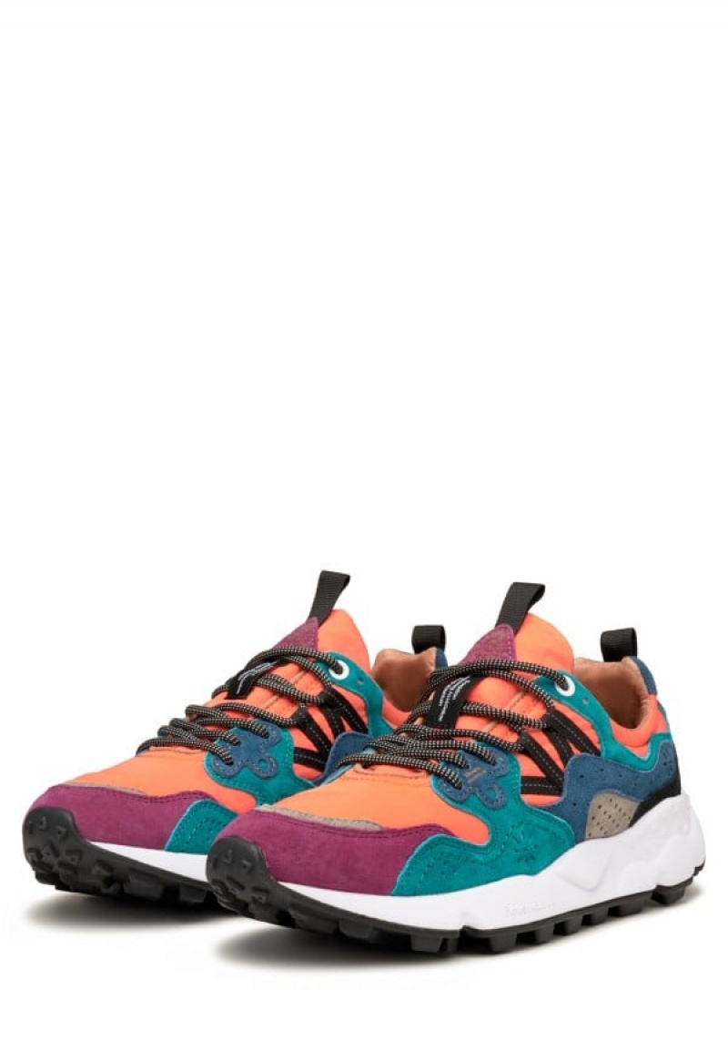 Flower Mountain Yamano 3 Uni Sneakers Heren Oranje Paars | LIY3477MC