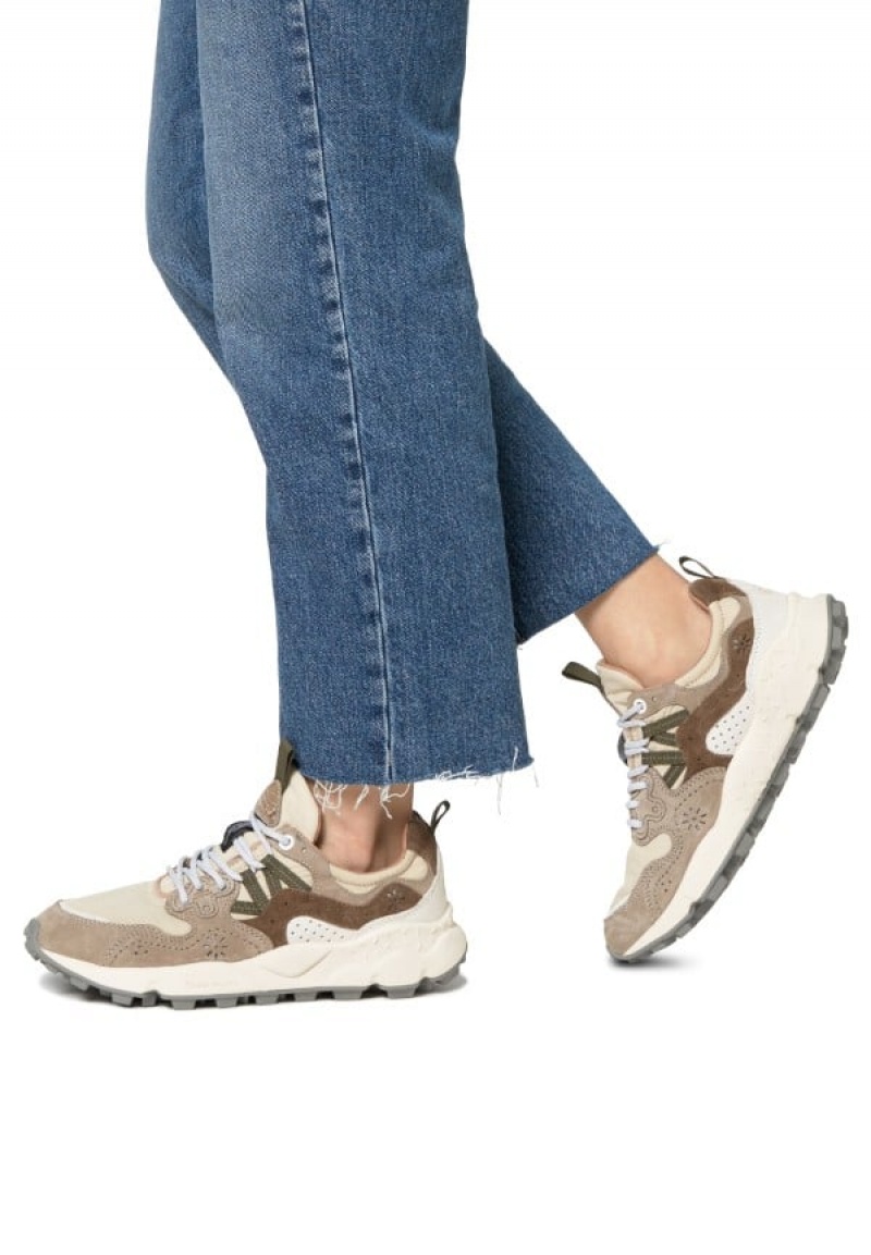 Flower Mountain Yamano 3 Uni Sneakers Heren Grijs Beige | IBF1743MD