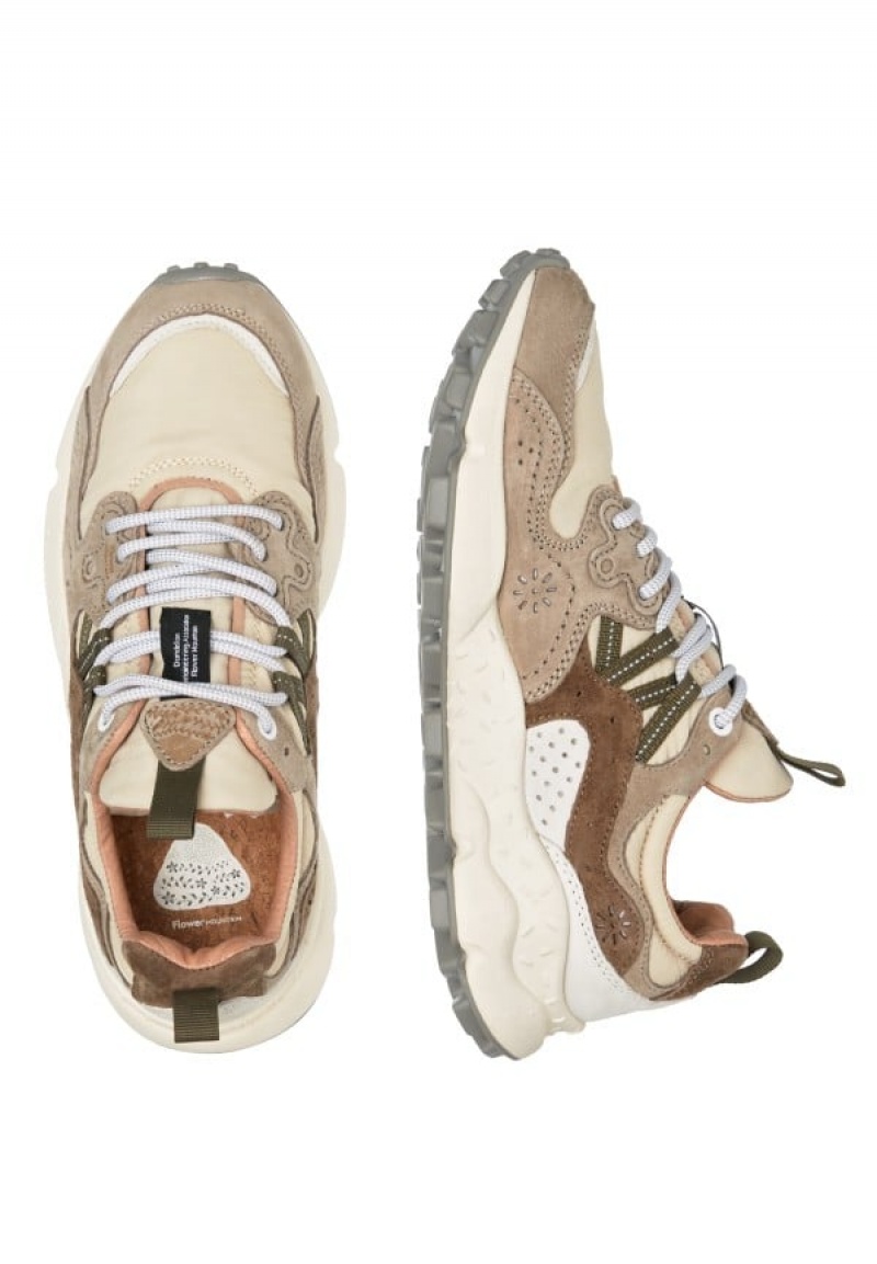 Flower Mountain Yamano 3 Uni Sneakers Heren Grijs Beige | IBF1743MD
